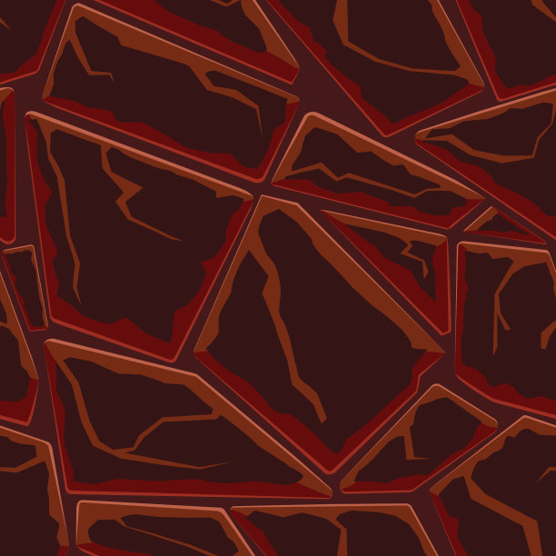 卡通游戏纹理，岩石，泥土和地面表面无缝的图案。游戏资产墙和环境背景图片下载