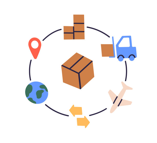 供应链管理和物流概念图片下载
