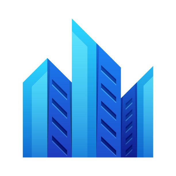 矢量插图城市景观梯度彩色风格。图片下载