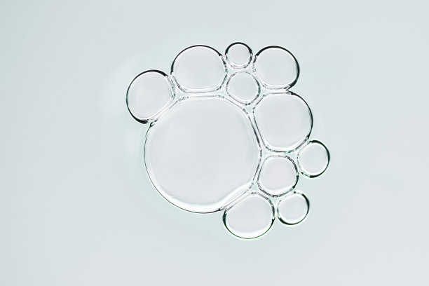 油和水气泡背景。图片下载