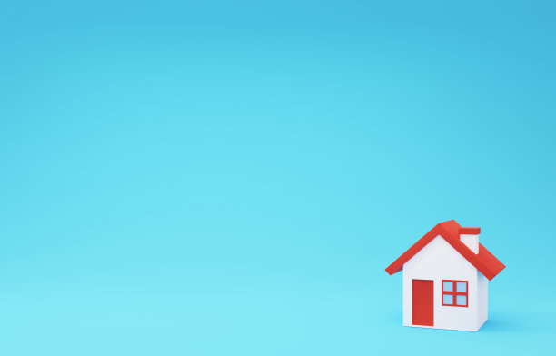 一个可爱的小房子的3d图像图片下载