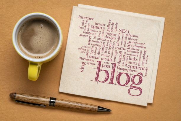 与博客和博客设计相关的词汇或标签云图片下载