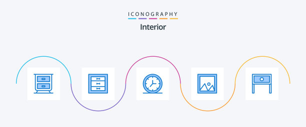 内部蓝色5图标包包括内部的家图片下载