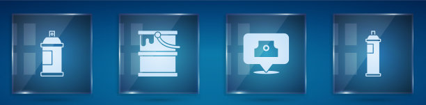 设置喷漆桶和喷漆盖图片下载