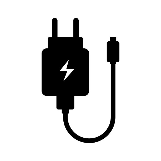 充电器图标隔离平面设计矢量插图。图片下载