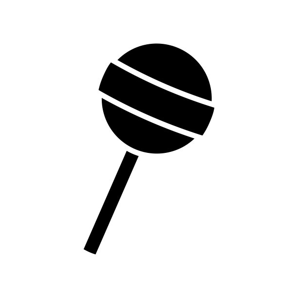 糖果图标矢量设计模板在白色背景图片下载