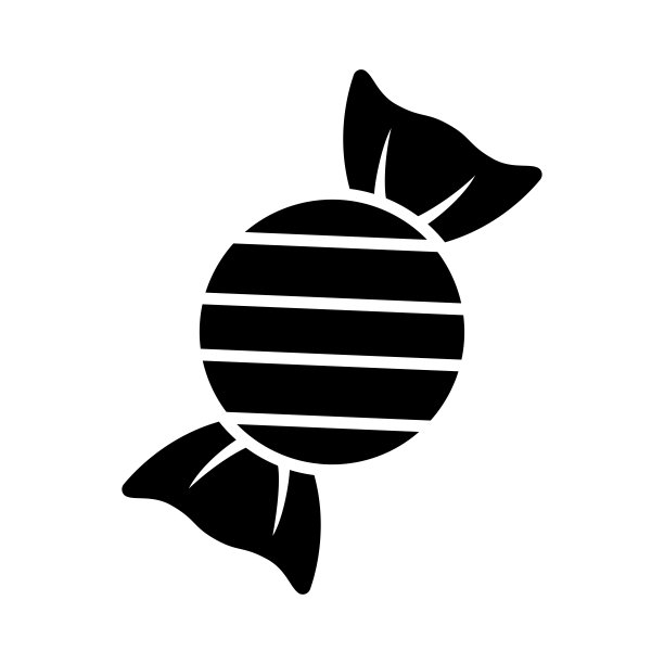 糖果图标矢量设计模板在白色背景图片下载