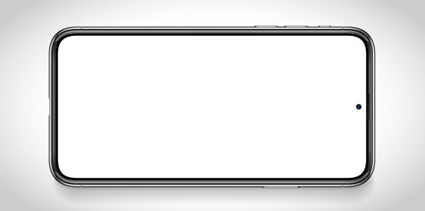 智能手机空白屏幕水平3d手机图片下载