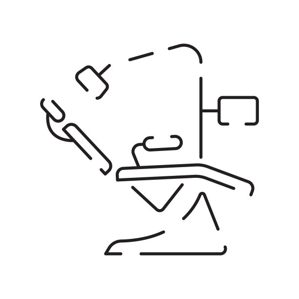 牙医或牙医。医院和医疗保健细线图标。轮廓符号集合。可编辑的矢量描边。牙图片下载