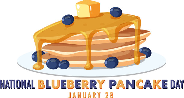全国蓝莓煎饼日设计图片下载