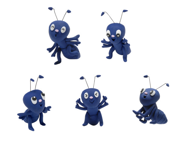 可爱的蚂蚁人物粘土图片下载