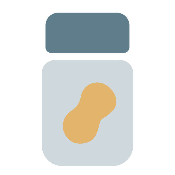 美味的奶油花生酱装在玻璃罐里图片下载