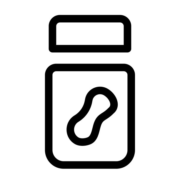 美味的奶油花生酱装在玻璃罐里图片下载