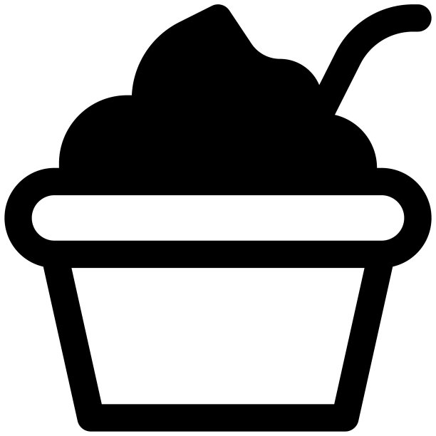 美味的奶油酸奶碗与勺子图片下载