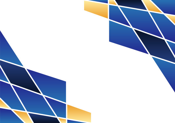 现代蓝色和金色形状的背景图片下载
