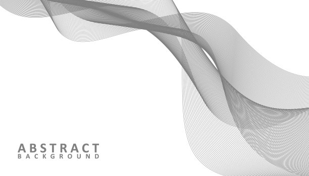 抽象的灰色和白色波浪背景图片下载