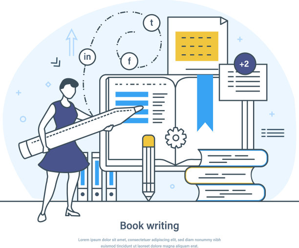 写书作家女人用笔写字图片下载