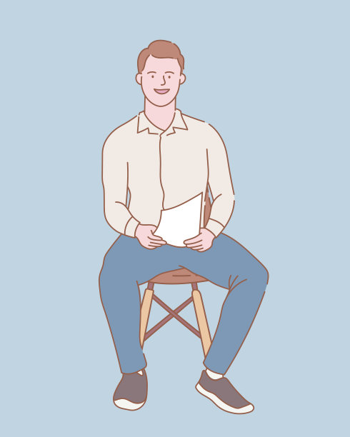 商人坐下来拿着白纸文件图片下载