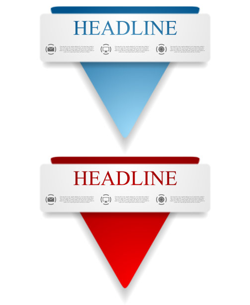 带有三角形形状的抽象横幅图片下载