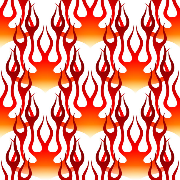 无缝模式矢量火焰图像。火焰重复瓷砖背景壁纸纹理设计。图片下载