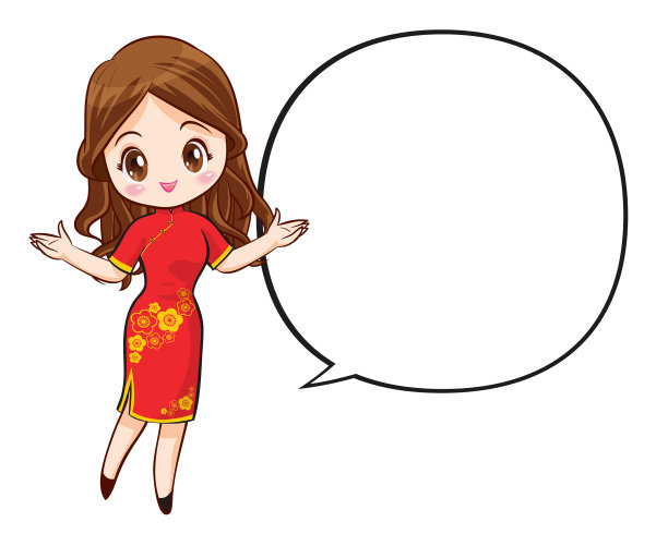 漂亮的中国女孩，穿着国语长袍和中文图片下载