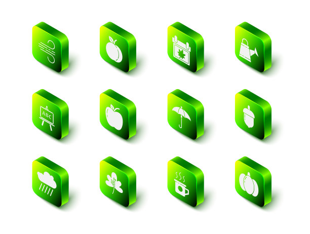 桃果日历与秋叶图片下载