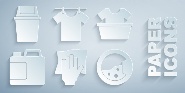 设置清洁服务盆与衬衫瓶图片下载