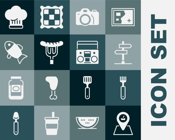 设置野餐地点，岔路交通标志图片下载