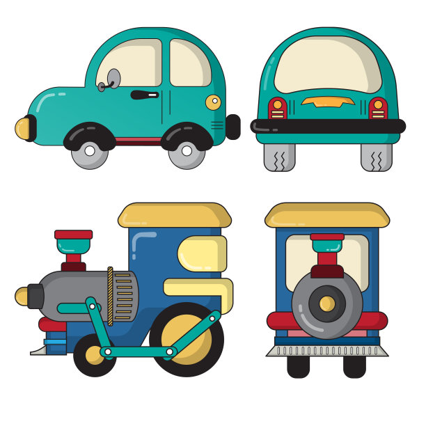 汽车和火车图片下载