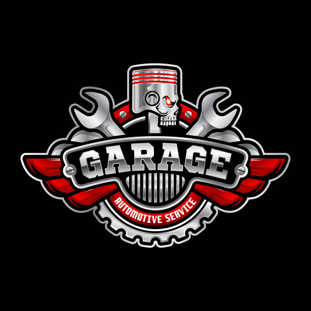 汽车修理厂标志设计模板图片下载