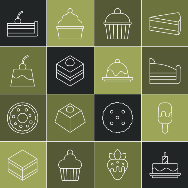 把蛋糕和点燃的蜡烛冰淇淋放在一起图片下载