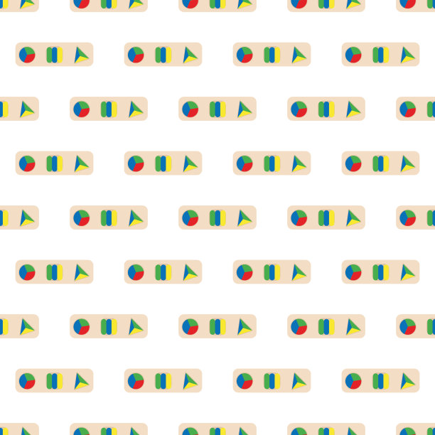 木制玩具儿童游戏。婴儿无缝模式与蒙台梭利主题。学龄前儿童教育逻辑玩具。蒙特梭利幼儿发展系统。图片下载