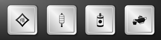 春节纸灯笼和烟花图片下载