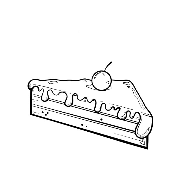 在白色背景上涂鸦食物图片下载
