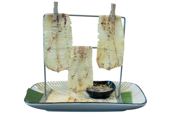 俯视图滚动和烤鱿鱼，重点选择图片下载