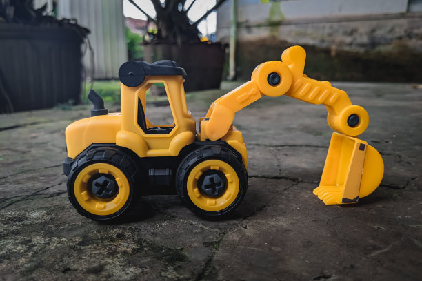 玩具形式的重型设备图片下载