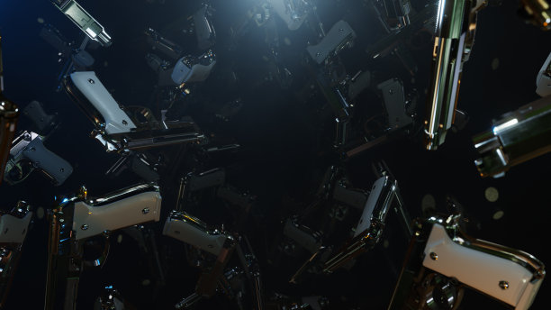 黑暗中的枪图片下载