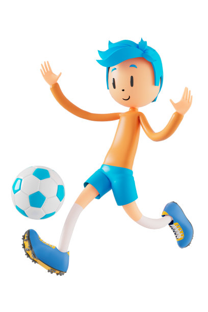 3d男孩卡通人物在行动与剪辑路径。3 d插画家。体育活动。运动健身。锻炼训练的生活方式。男子球员。虚拟现实技术。健身房户外。网络空间对象概念。图片下载