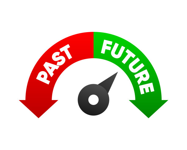 过去或未来方向相反的路标图片下载