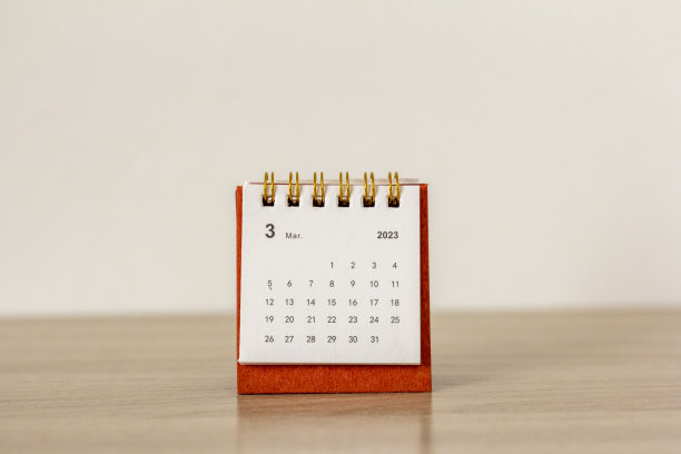 2023年3月的日历。用于计划的桌面日历。图片下载
