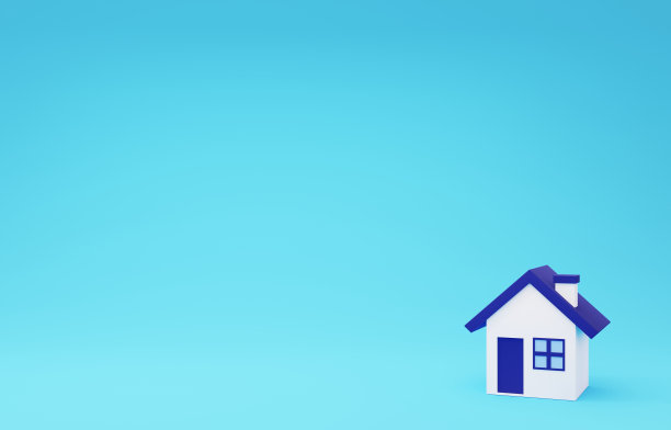 一个可爱的小房子的3d图像图片下载