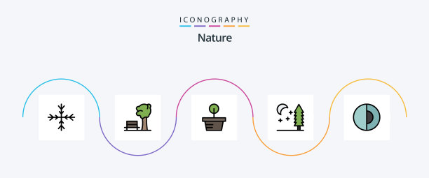 自然线填充平5图标包包括图片下载