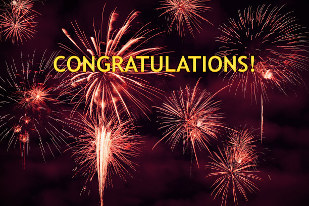 用美丽的烟火祝贺你图片下载