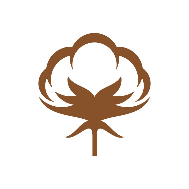 棉花花图标有机生物织物生态纺织品图片下载