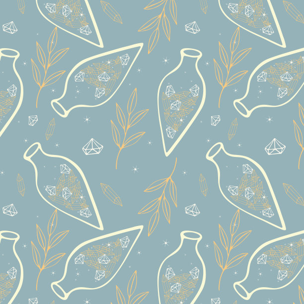 图案药水水晶魔瓶巫术图片下载