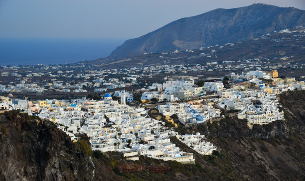 希腊圣托里尼岛的风景图片下载