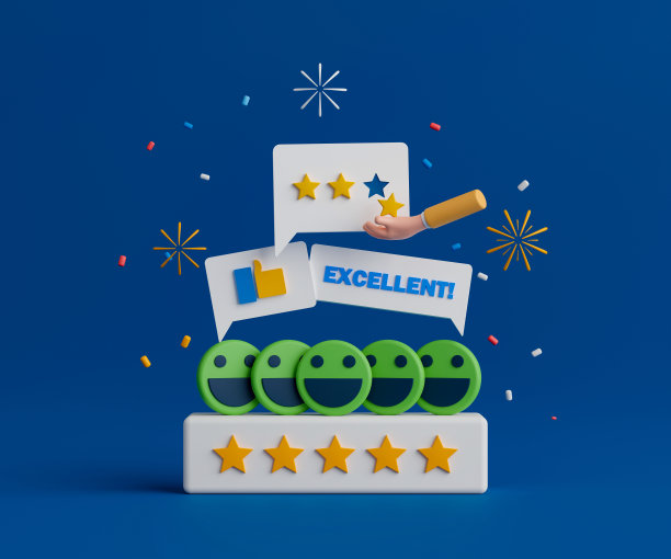 客户服务审查和反馈以及审查概念。图片下载