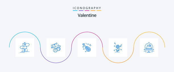 情人节蓝色5图标包包括盘图片下载
