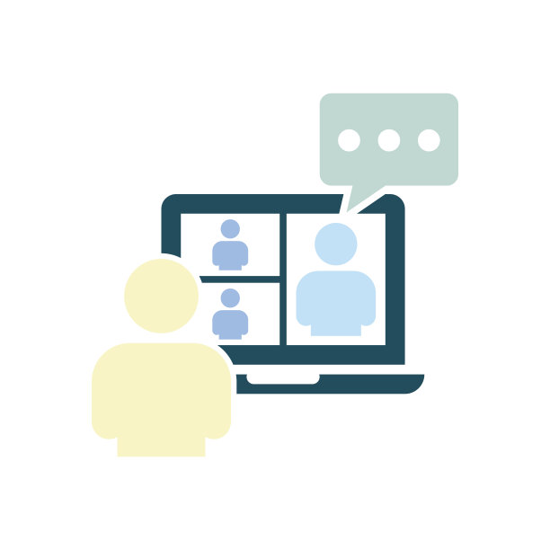 视频会议图标，视频聊天矢量，视频通话说明图片下载