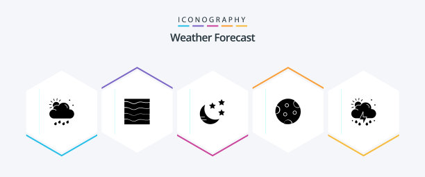 天气25字形图标包包括云睡眠图片下载